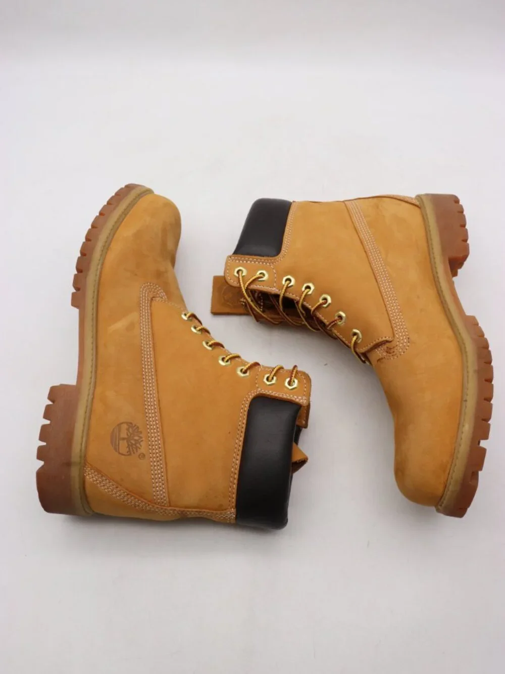 Timberland 6 Inch Wheat Waterproof Work Boots Men's Size 10 M Med Wheat Nubuck